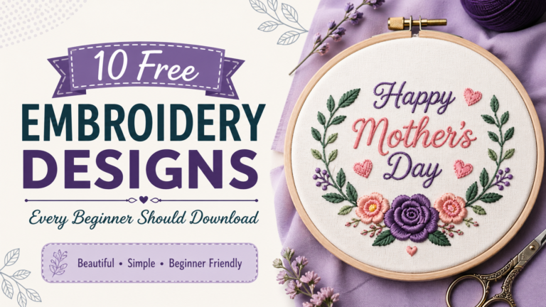 10 Free Embroidery Designs Every Beginner Should Download