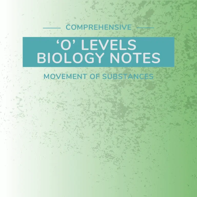 Complete O Level Biology Notes Guide for Students