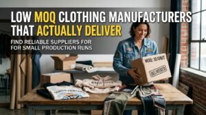 Low MOQ Clothing Manufacturers That Actually Deliver