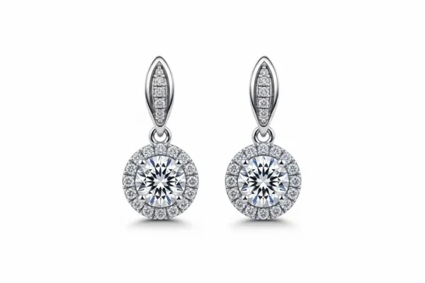 moissanite earrings uk