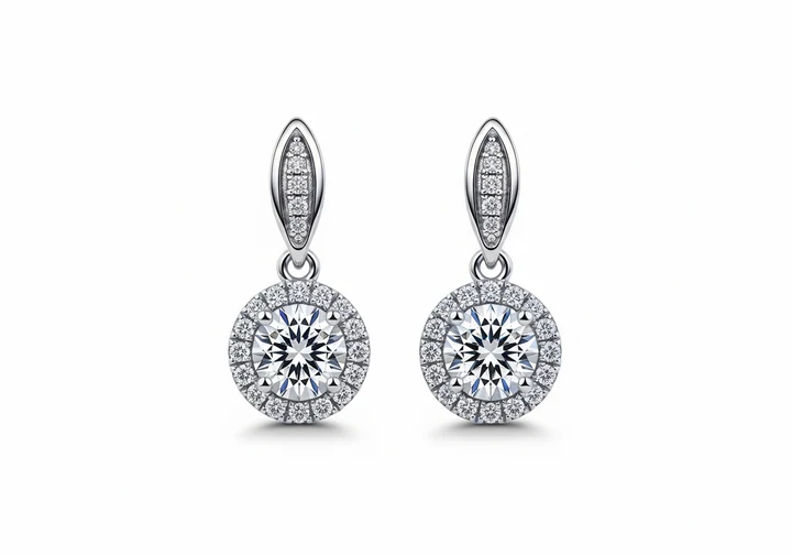 moissanite earrings uk