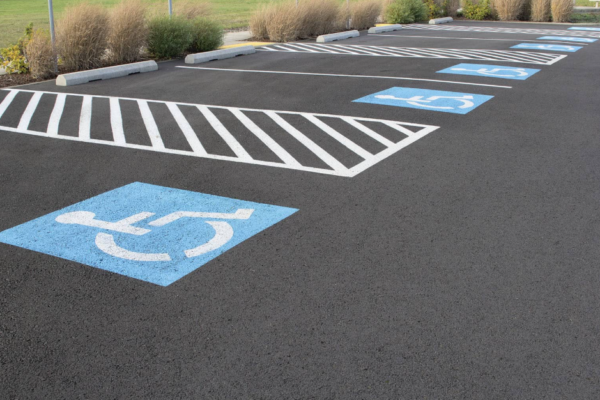 ADA parking striping