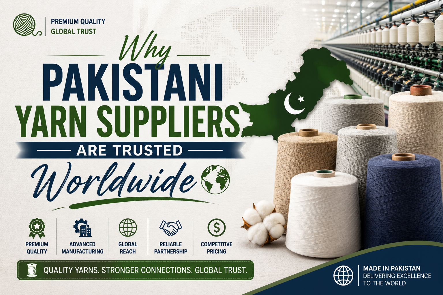 Why Pakistani Yarn Suppliers Are Trusted Worldwide