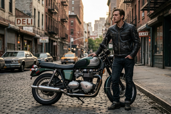 biker leather jacket
