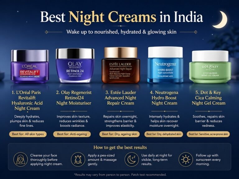 10 Best Night Creams in India for Glowing Skin (2026 Updated)